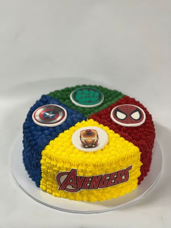 Iron Man Decorated Cake