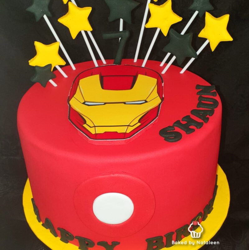 Iron Man Decorated Cake