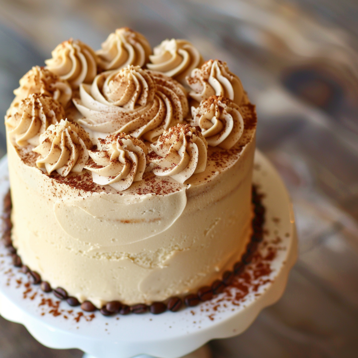 Coffee Decorated Cake