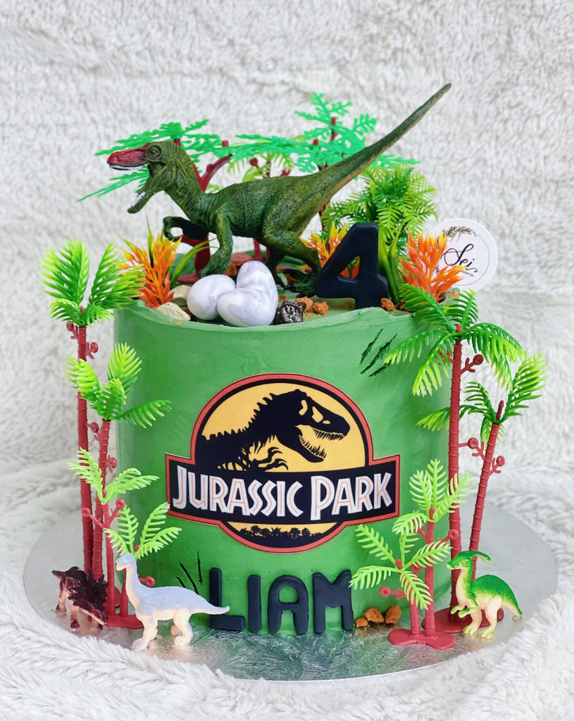 Jurassic Park Decorated Cake