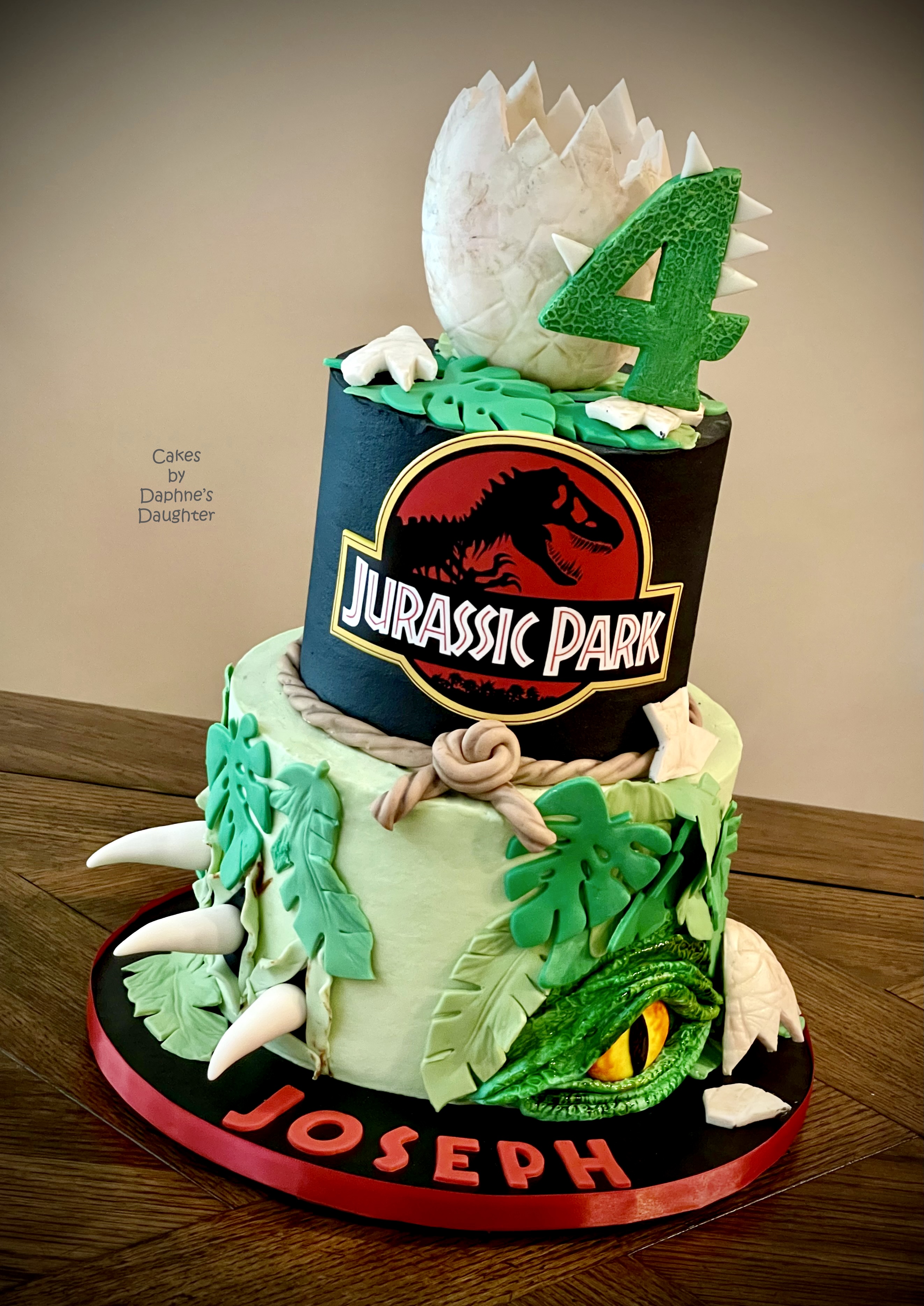 Jurassic Park Decorated Cake