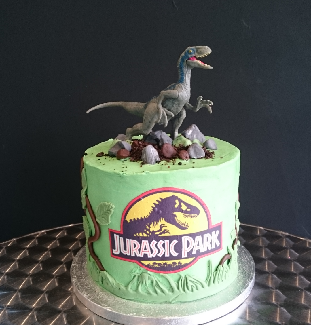 Jurassic Park Decorated Cake