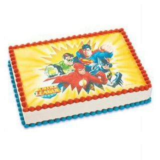 Justice League Decorated Cake