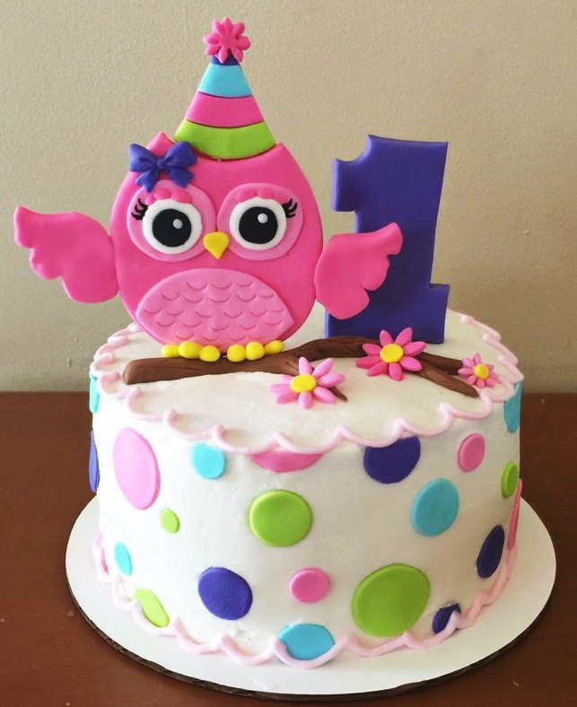 Owl Decorated Cake