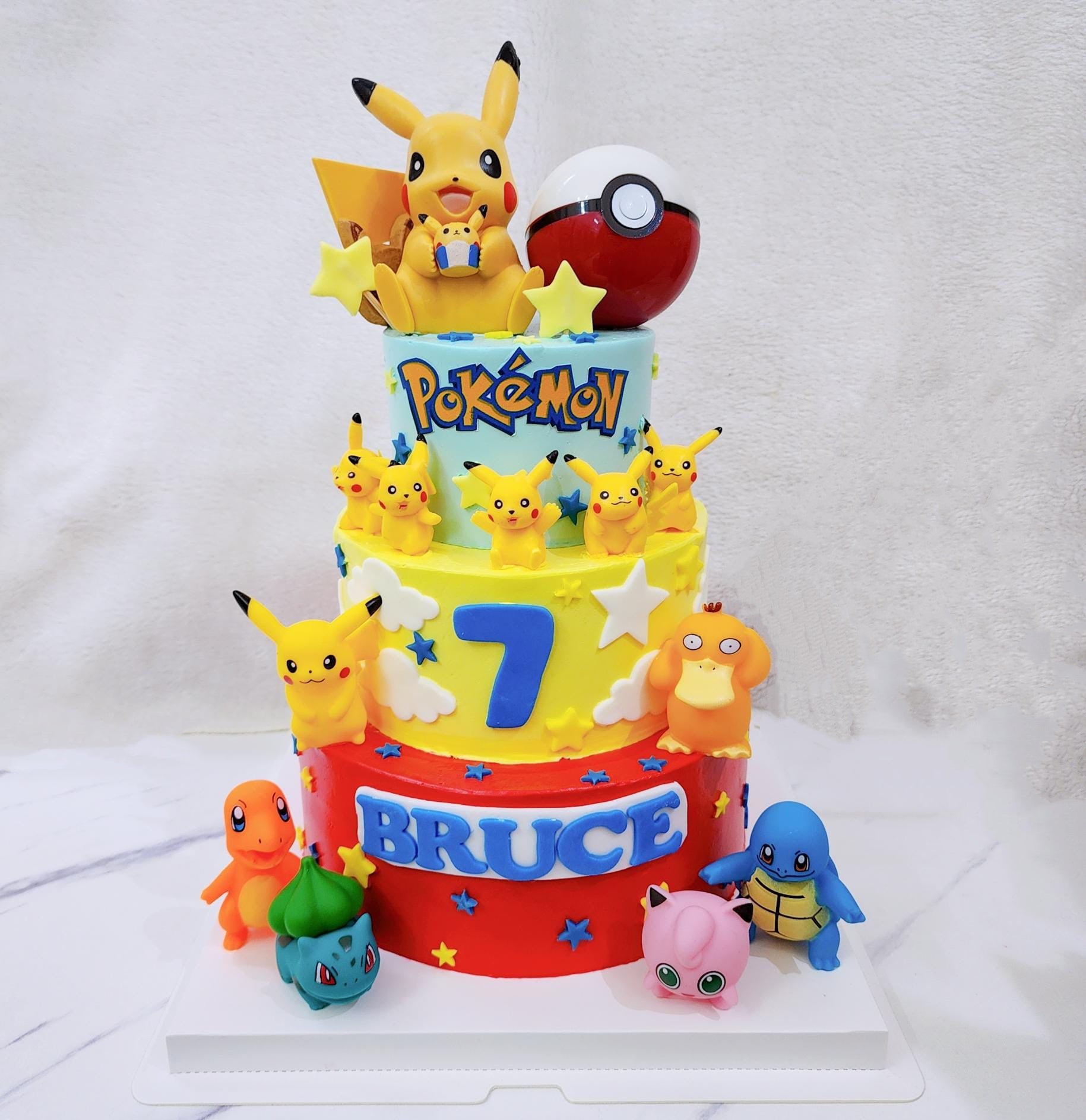 pokemon decorated cake