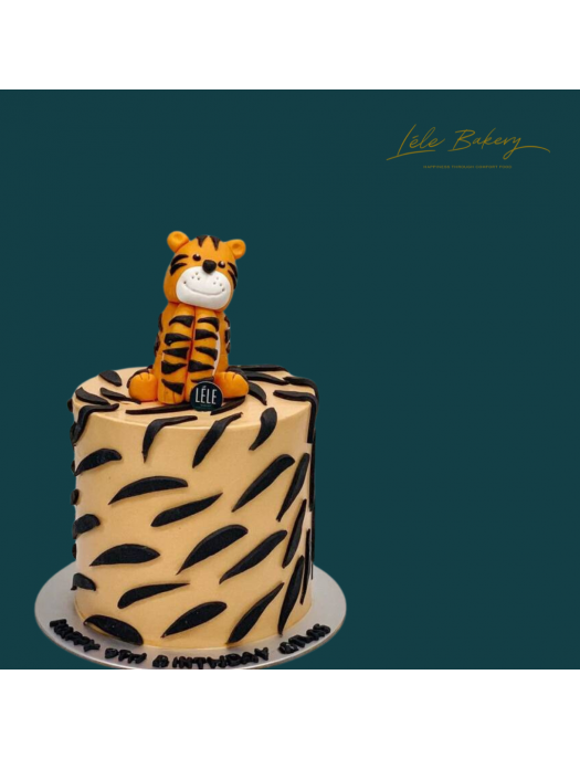 Tiger Decorated Cake