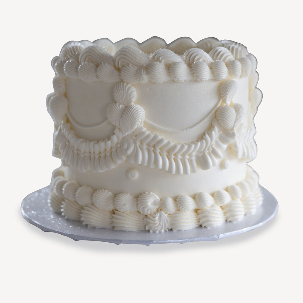 White Decorated Cake