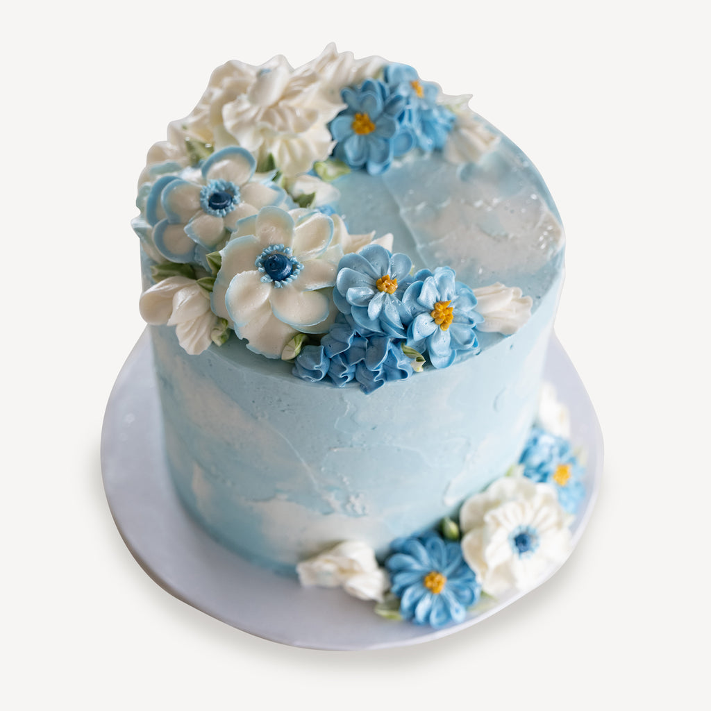 Blue Decorated Cake