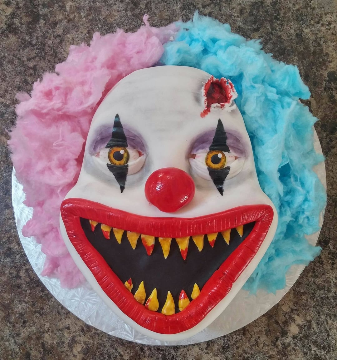 Killer Clown Decorated Cake