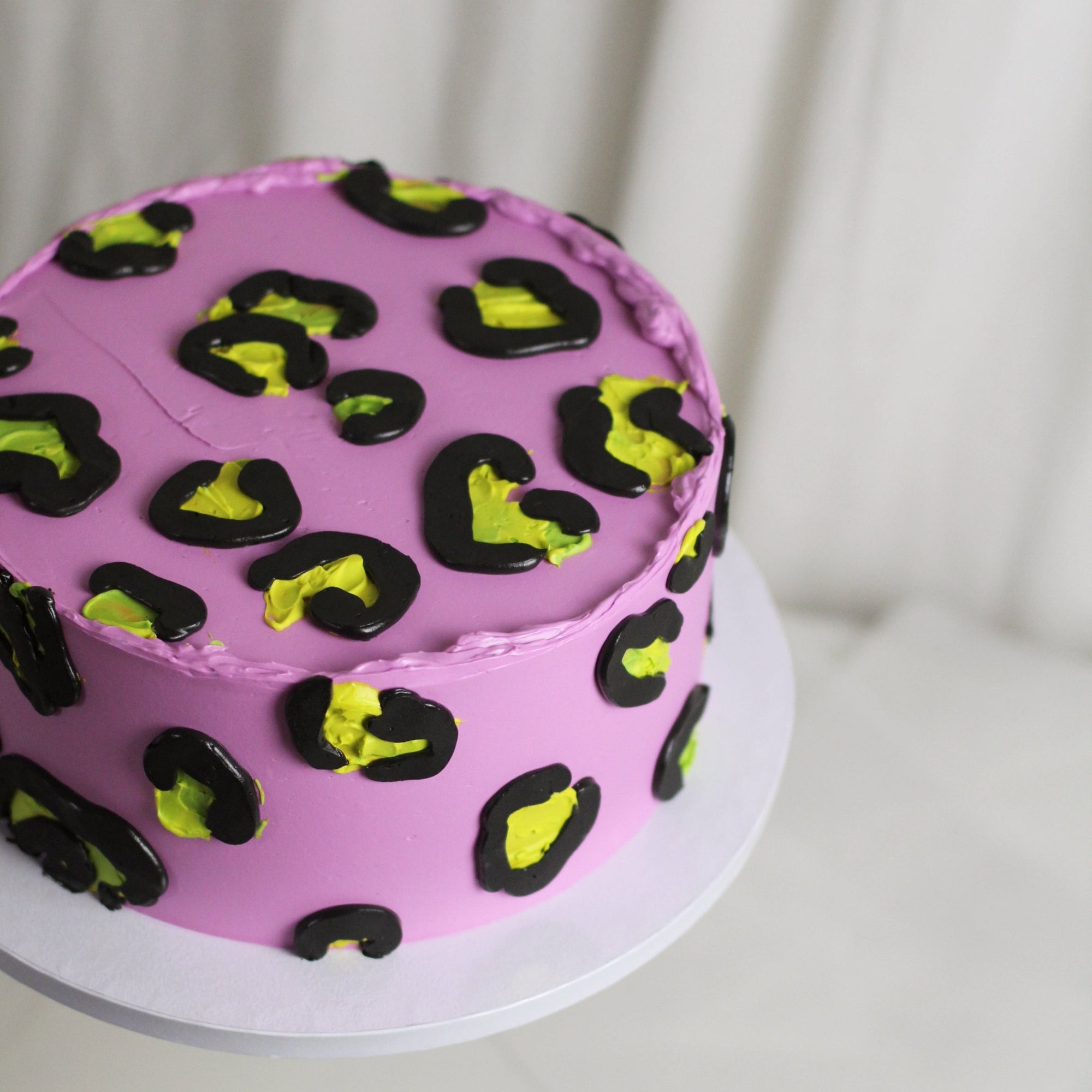 Leopard Print Decorated Cake