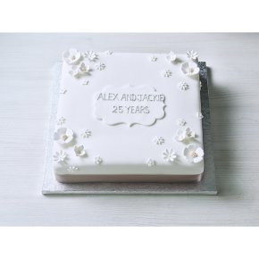 Silver Decorated Cake