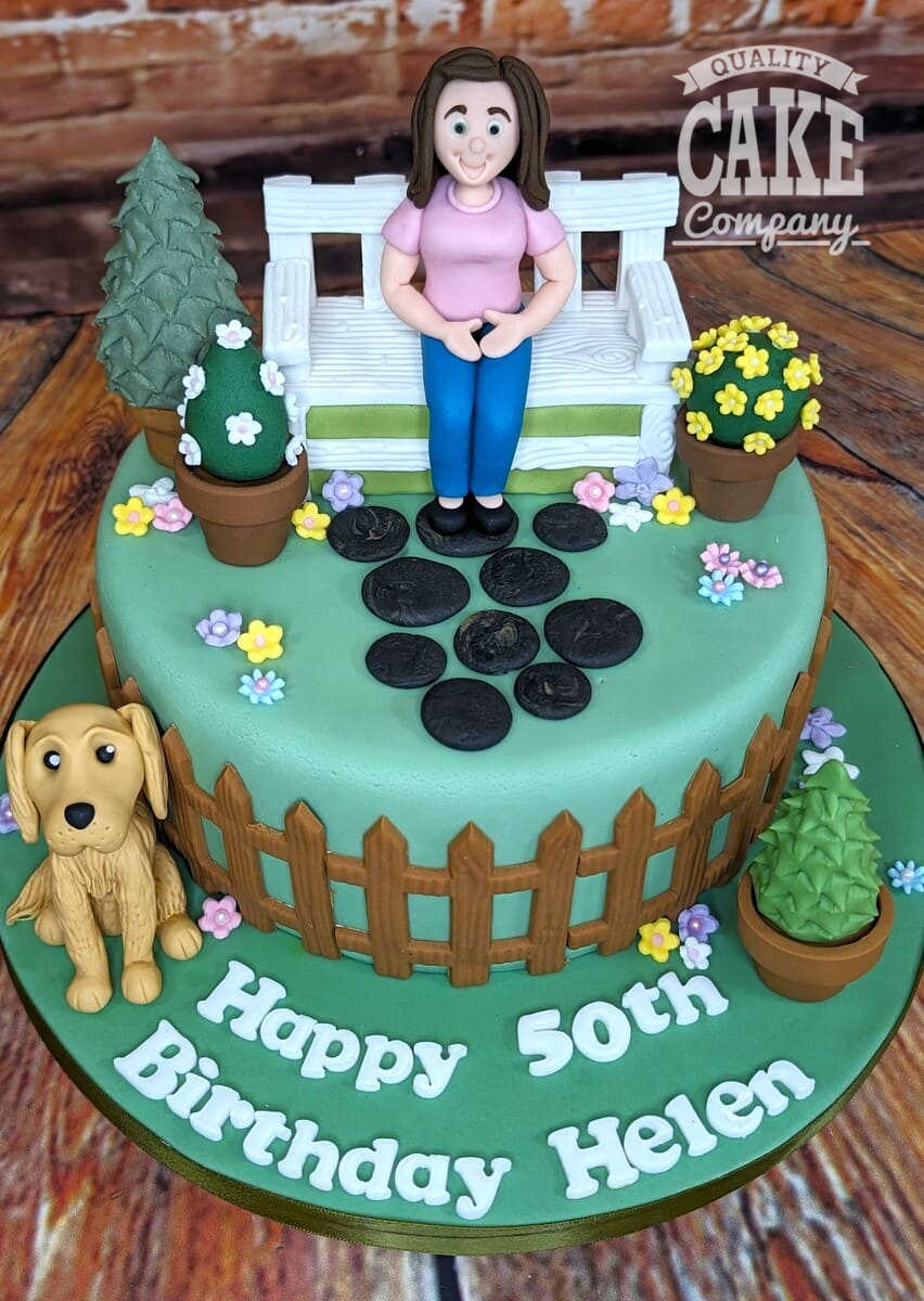 Decorated Garden Cake