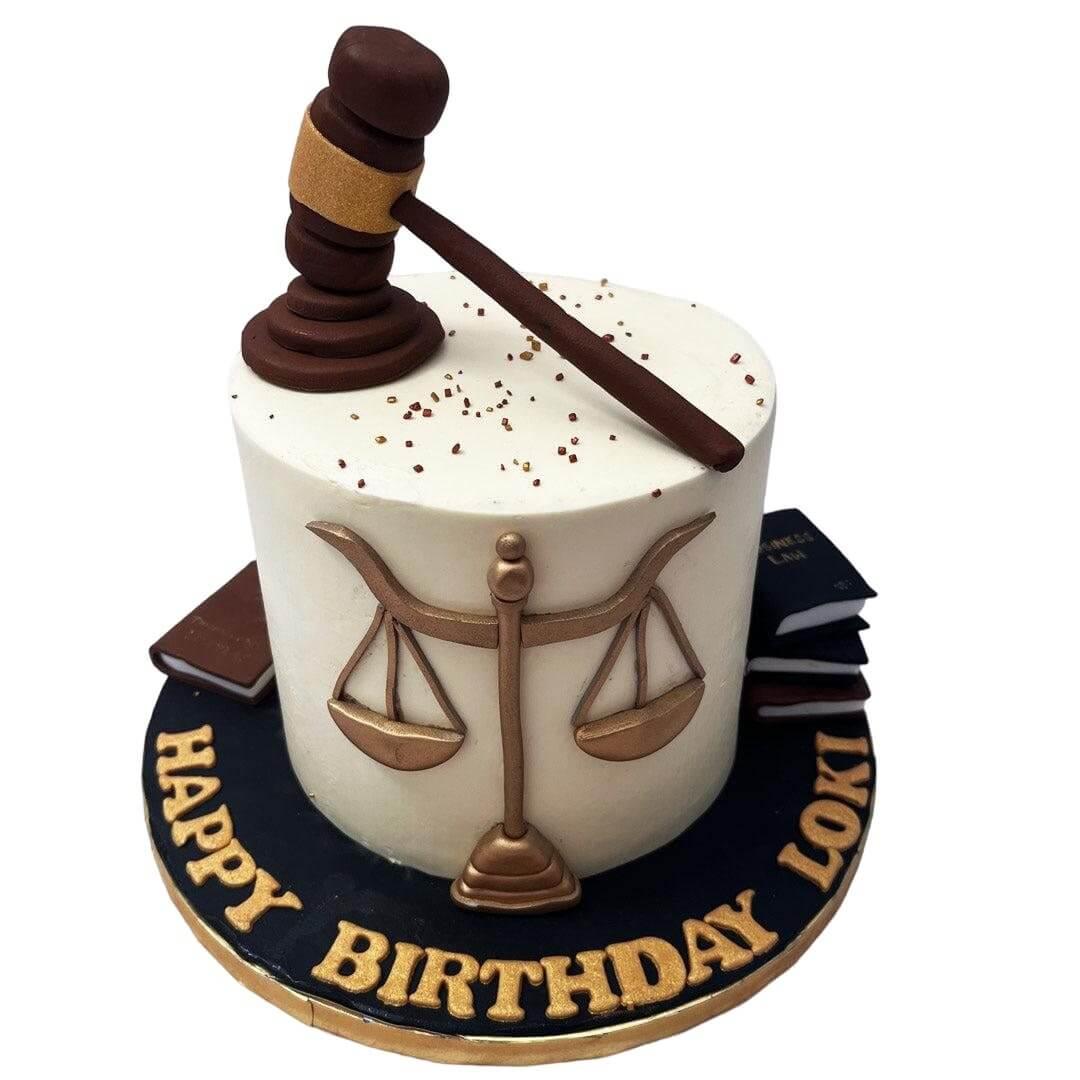 Lawyer Decorated Cake