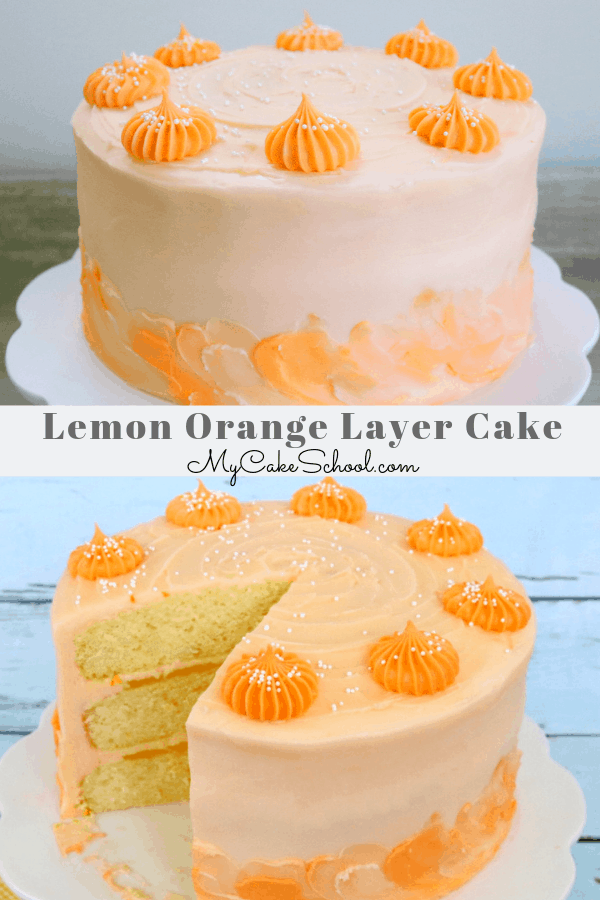 Orange Decorated Cake