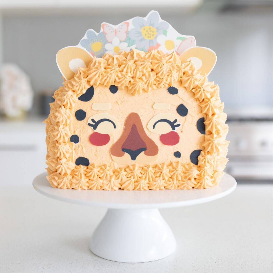 Leopard Decorated Cake