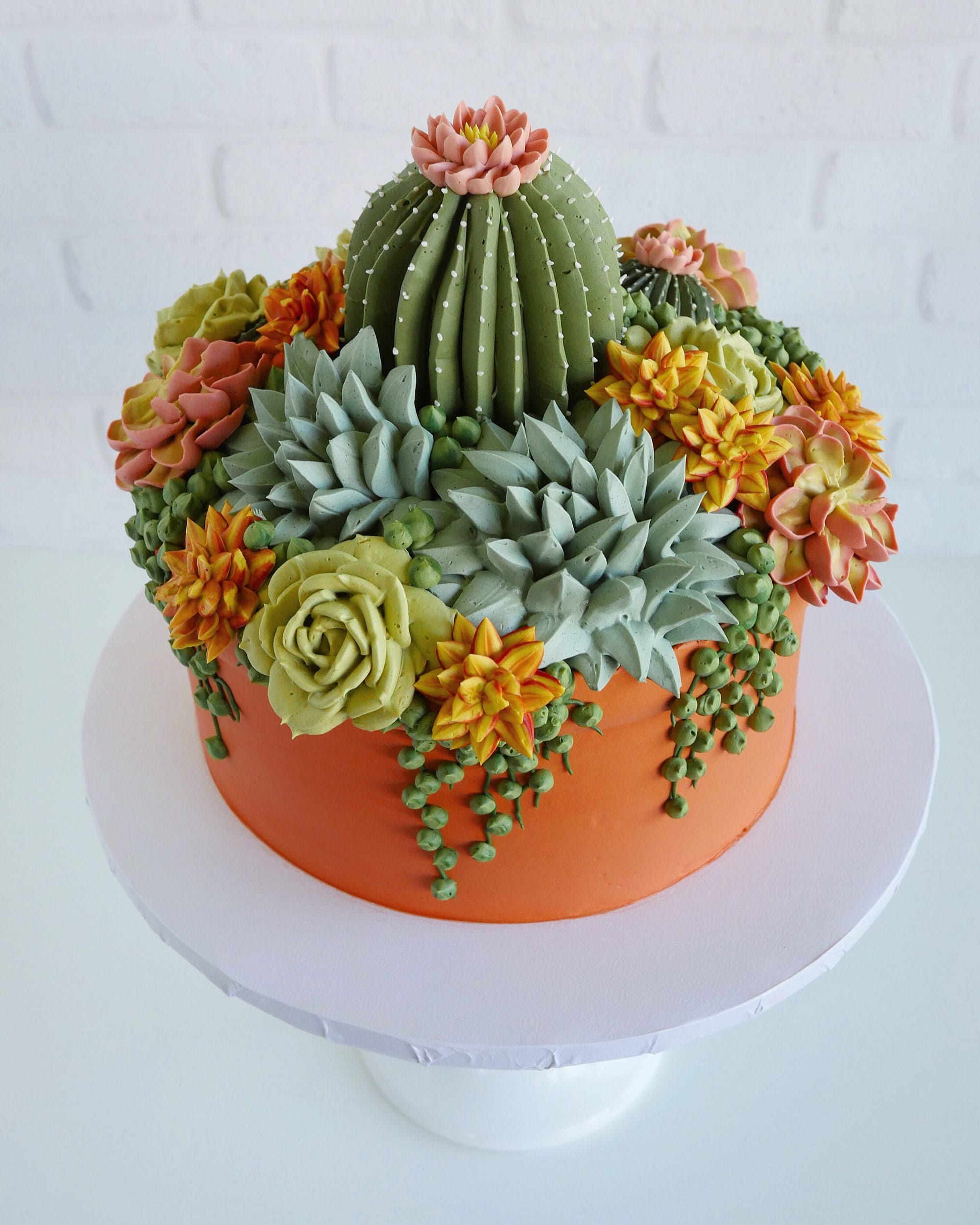 Cactus Decorated Cake