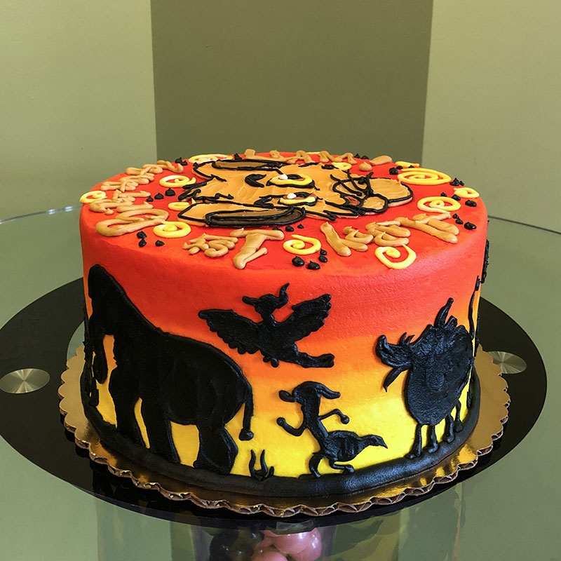 Lion King Decorated Cake