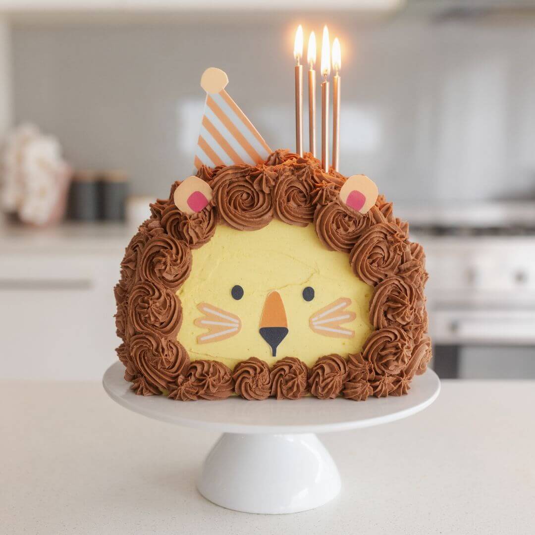 Lion Decorated Cake