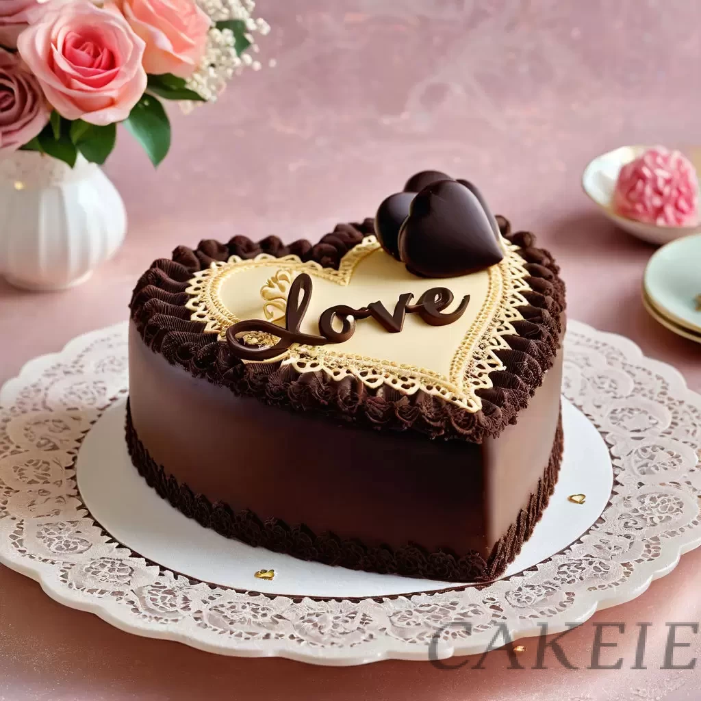 Cake Decorated Rain Of Love