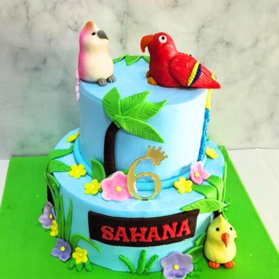 Parrot Decorated Cake