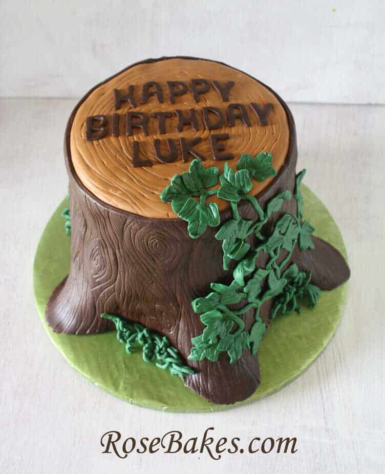 Tree Decorated Cake