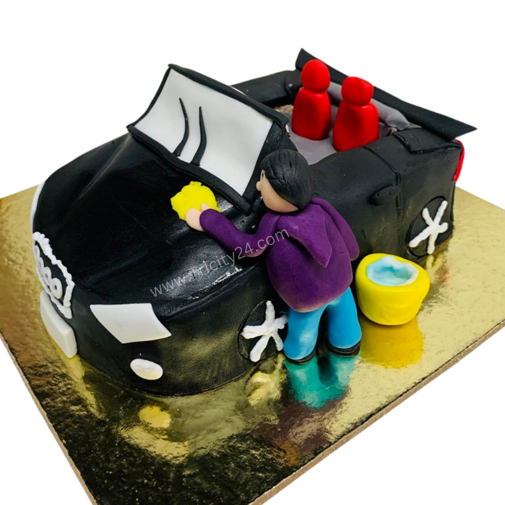 Mechanic Workshop Decorated Cake