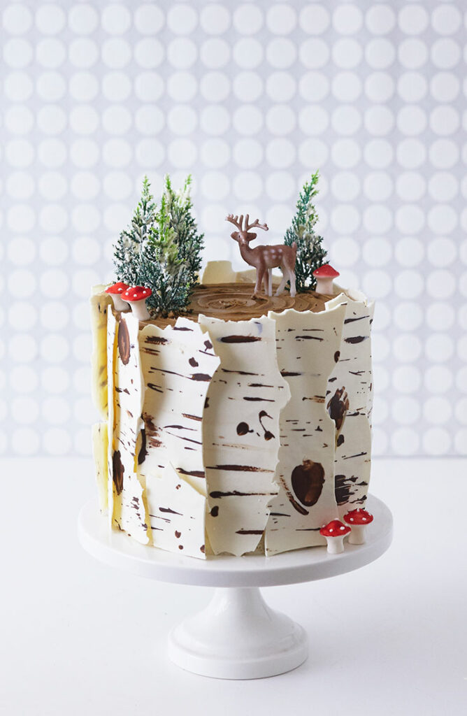 Tree Decorated Cake