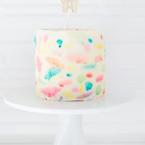 Watercolor Decorated Cake