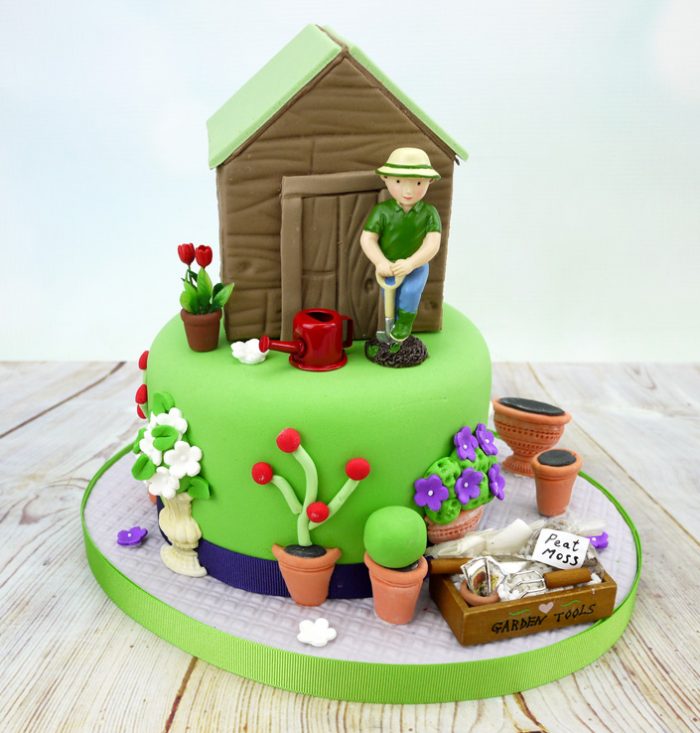 Decorated Garden Cake