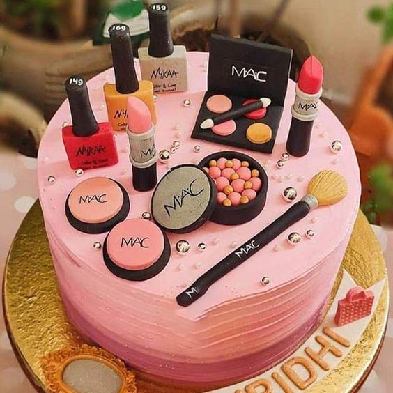 Make Up Decorated Cake