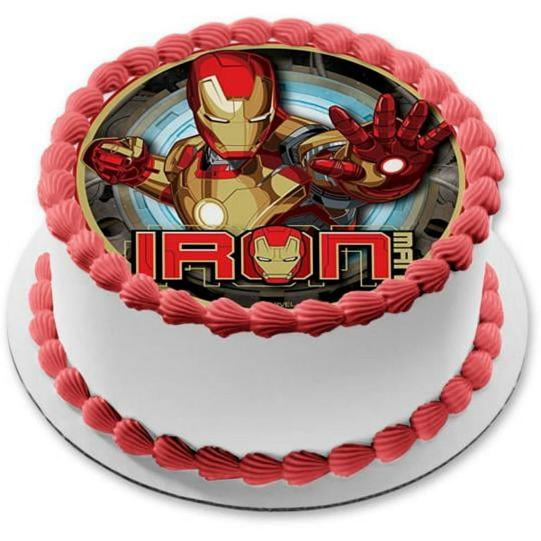 Iron Man Decorated Cake