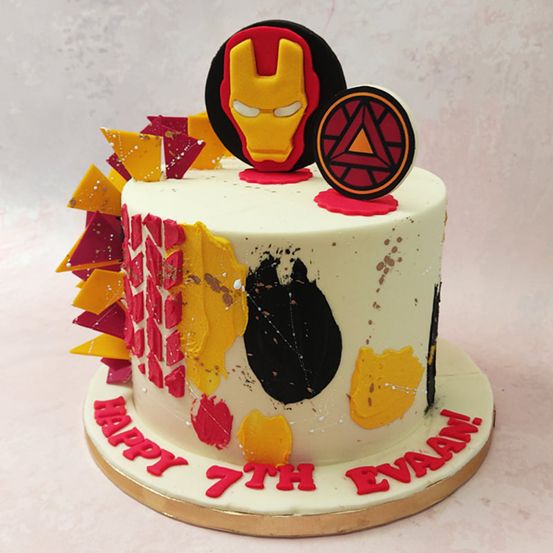 Iron Man Decorated Cake