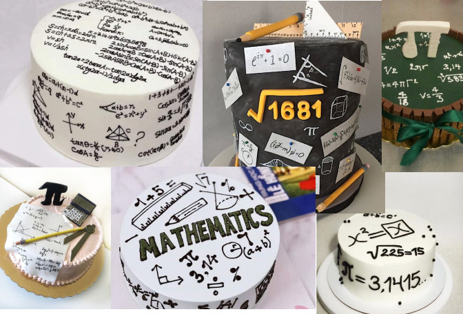 Mathematics Decorated Cake