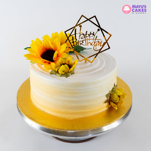 Sunflower Decorated Cake