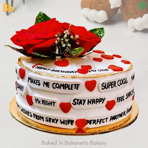 Lovely Couple Decorated Cake