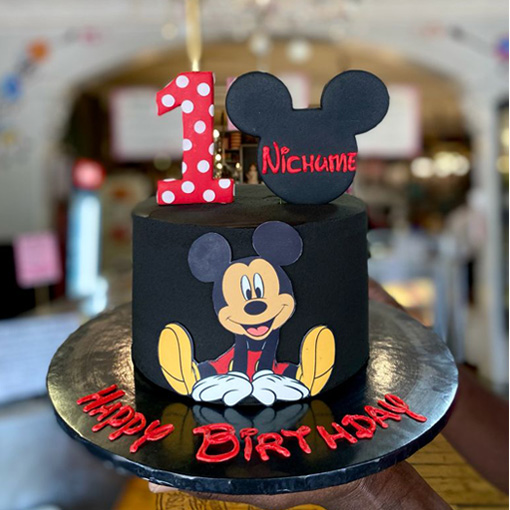 Mickey decorated cake