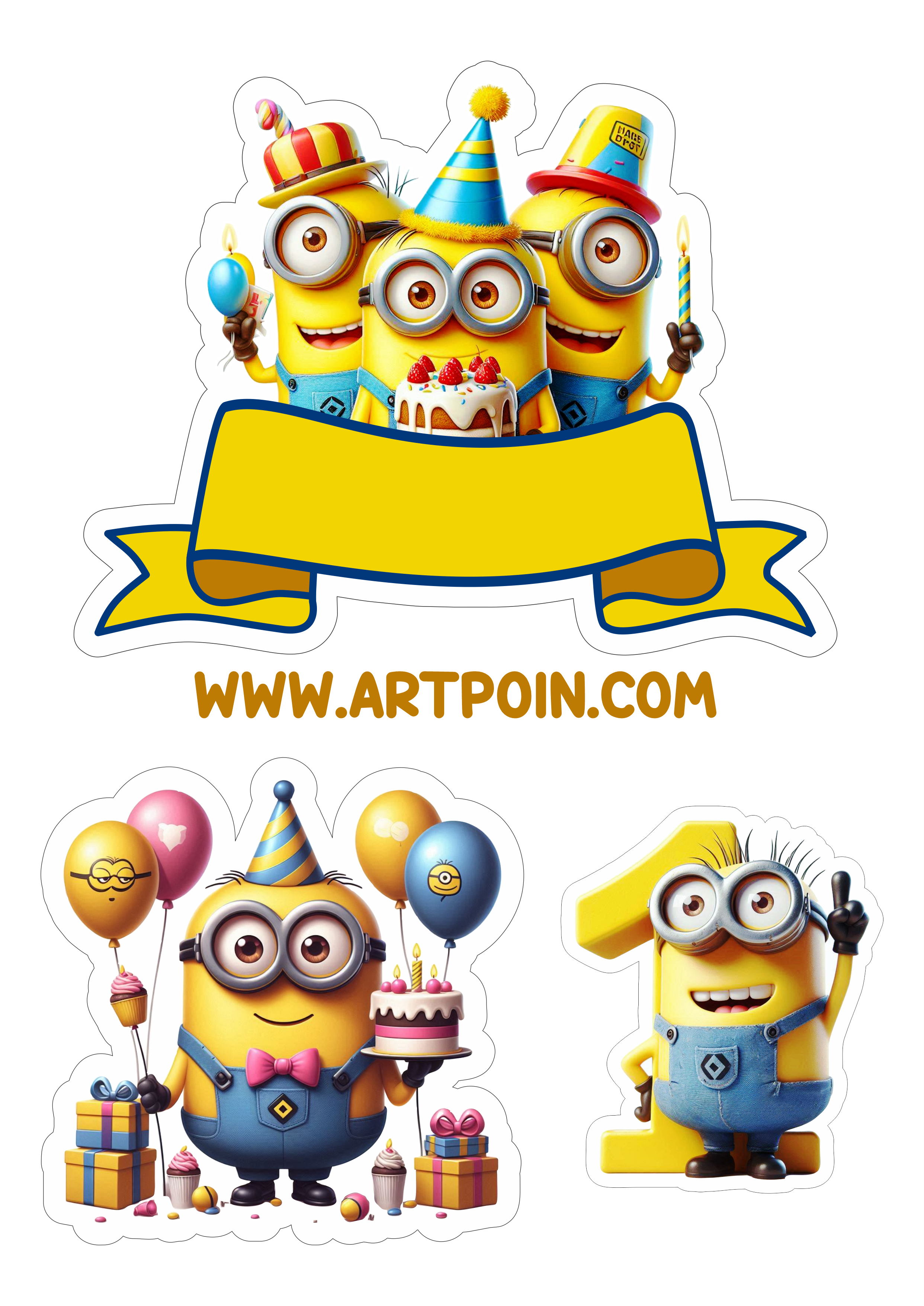 Bolo Decorado Minions