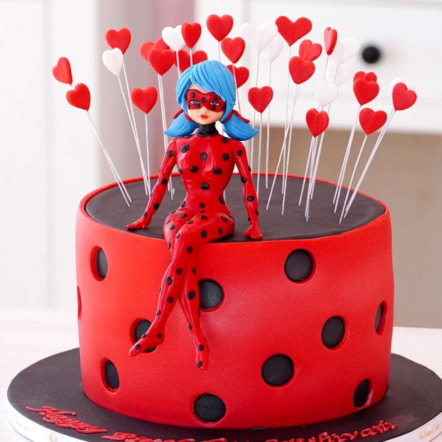 Ladybug Decorated Cake