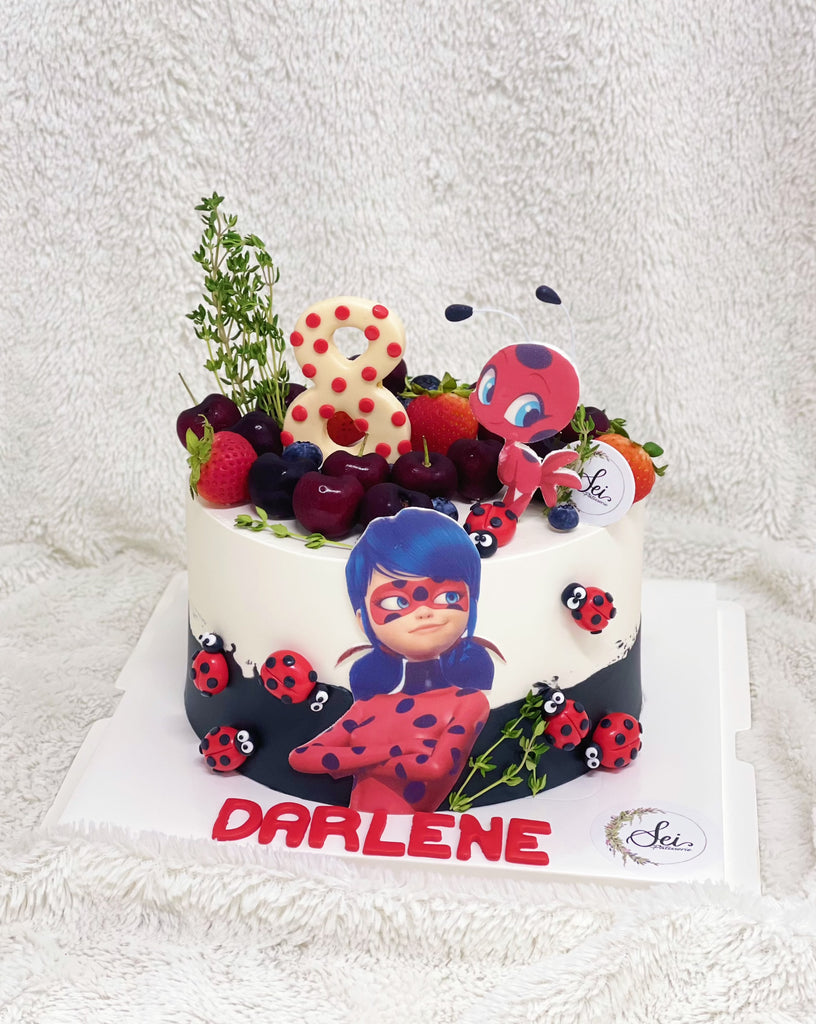 Ladybug Decorated Cake