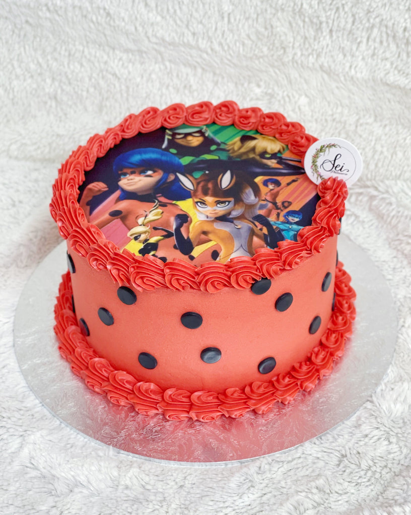 Ladybug Decorated Cake