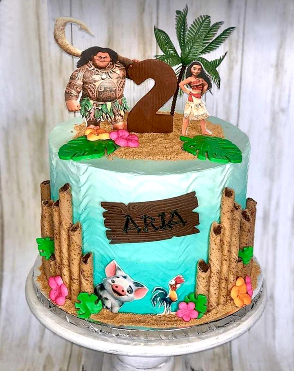 Moana Decorated Cake