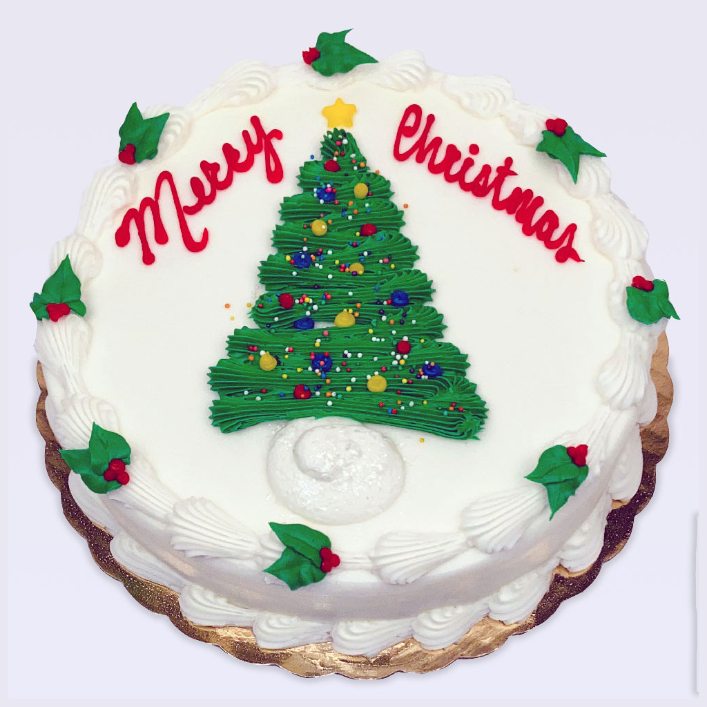 Tree Decorated Cake