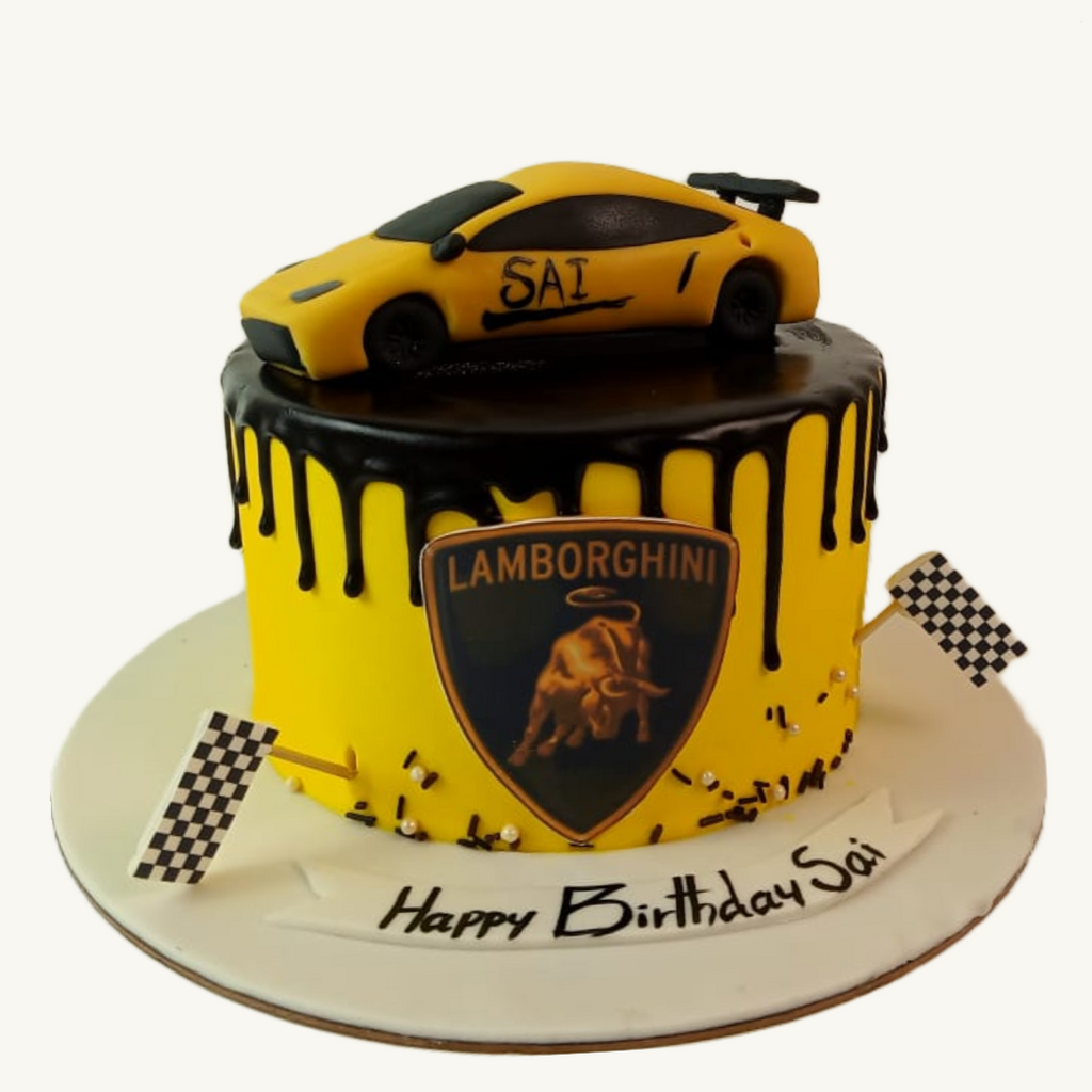 Lamborghini Decorated Cake