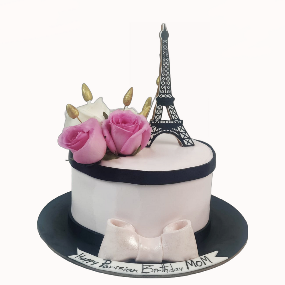 Paris decorated cake