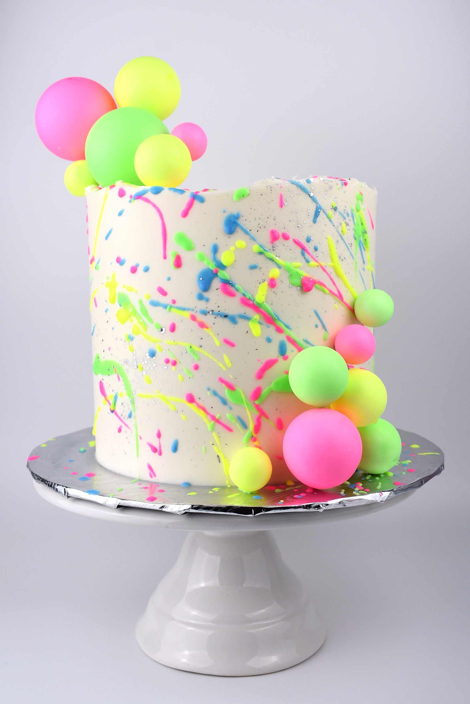 Neon Decorated Cake