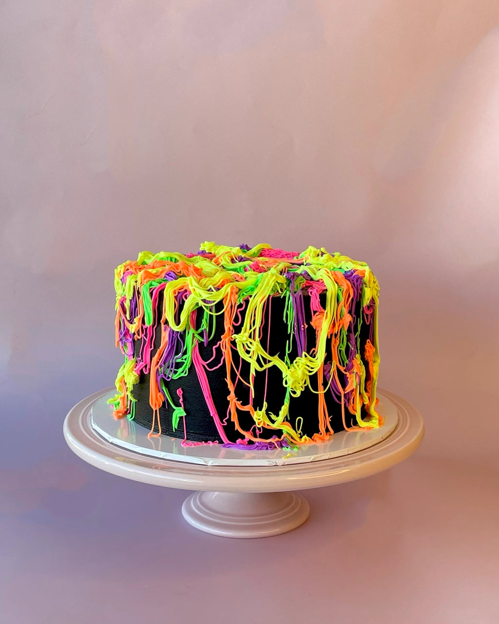 Neon Decorated Cake