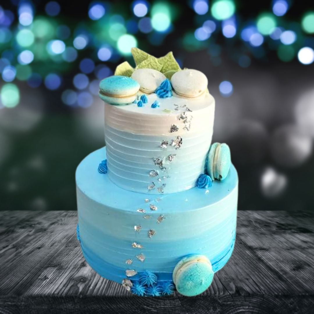 Blue Decorated Cake