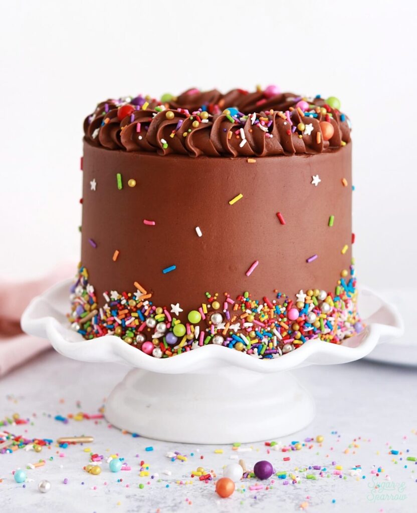 Decorated Chocolate Cake