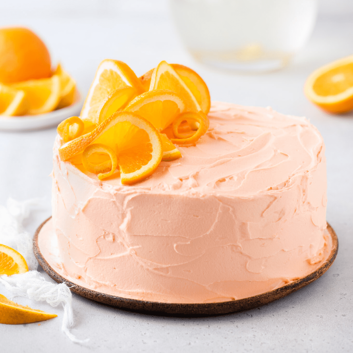 Orange Decorated Cake