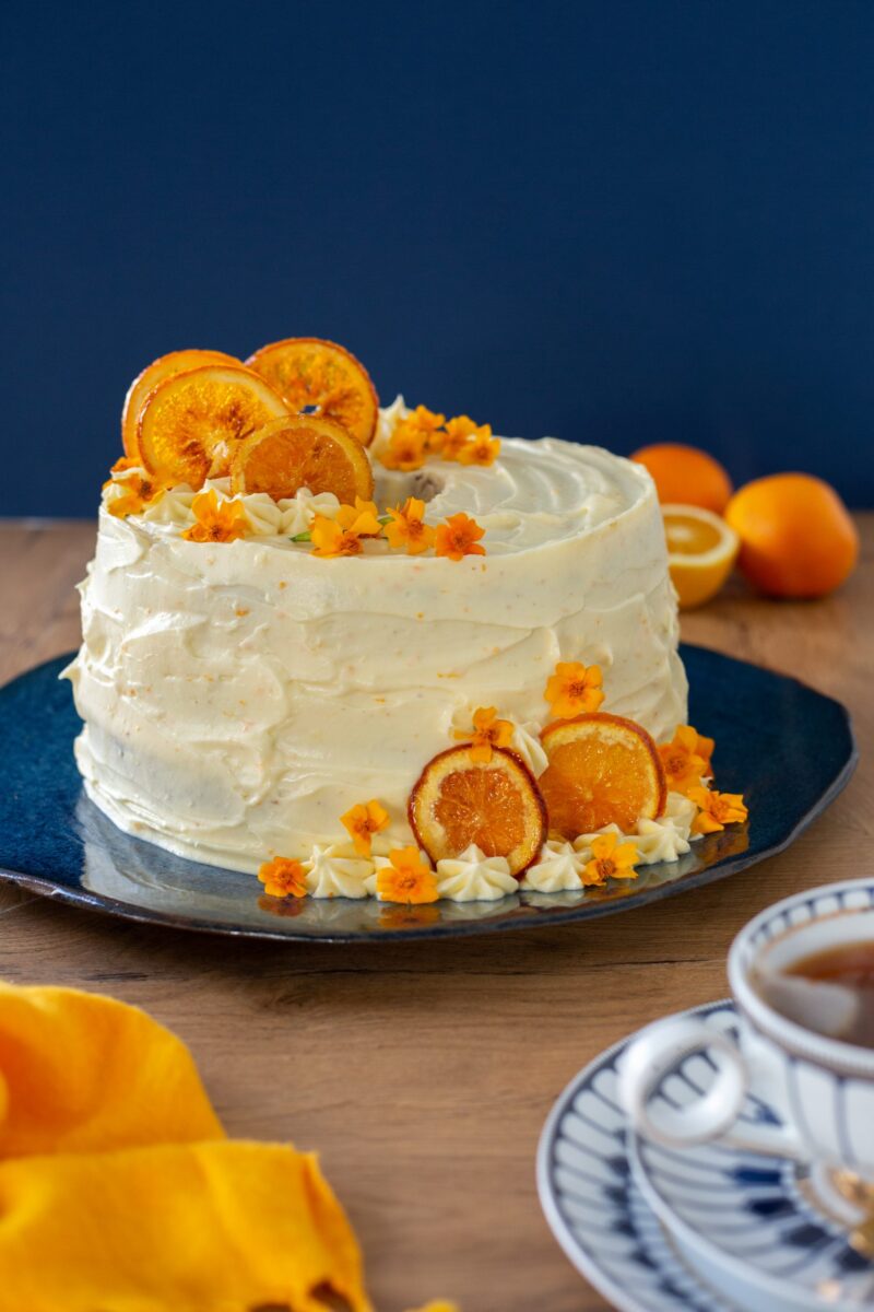 Orange Decorated Cake